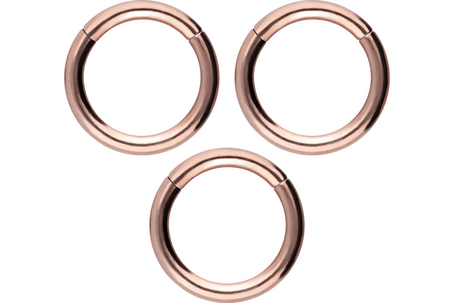 SET Chirurgenstahl Segmentring Clicker Piercing